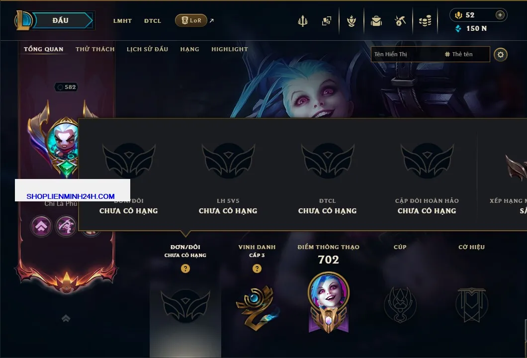 Mua acc ACC LIÊN MINH HUYỀN THOẠI mã số #118 giá rẻ